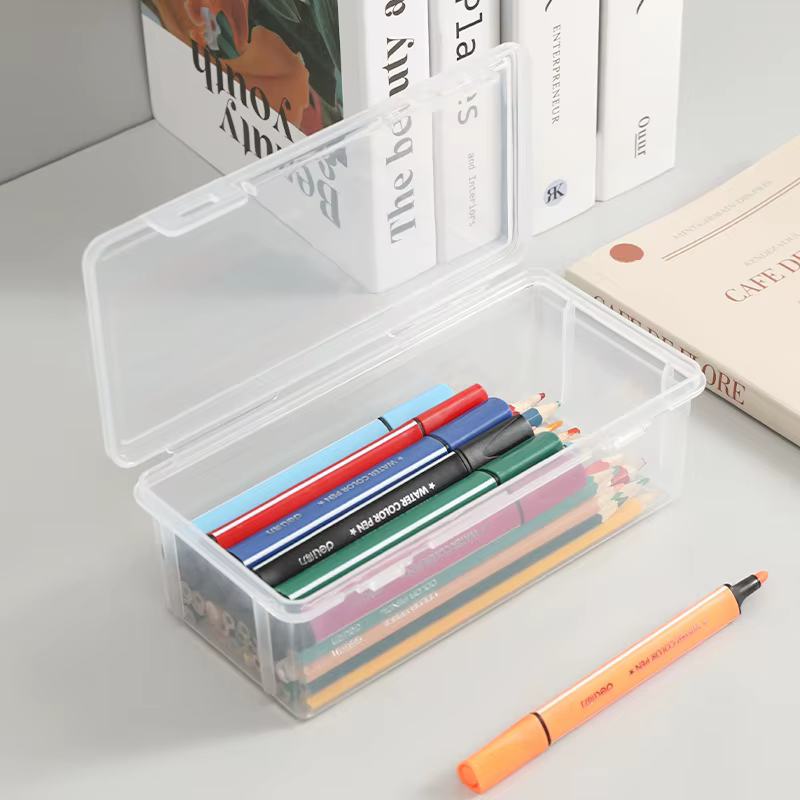 Boîte de rangement transparente pour stylos