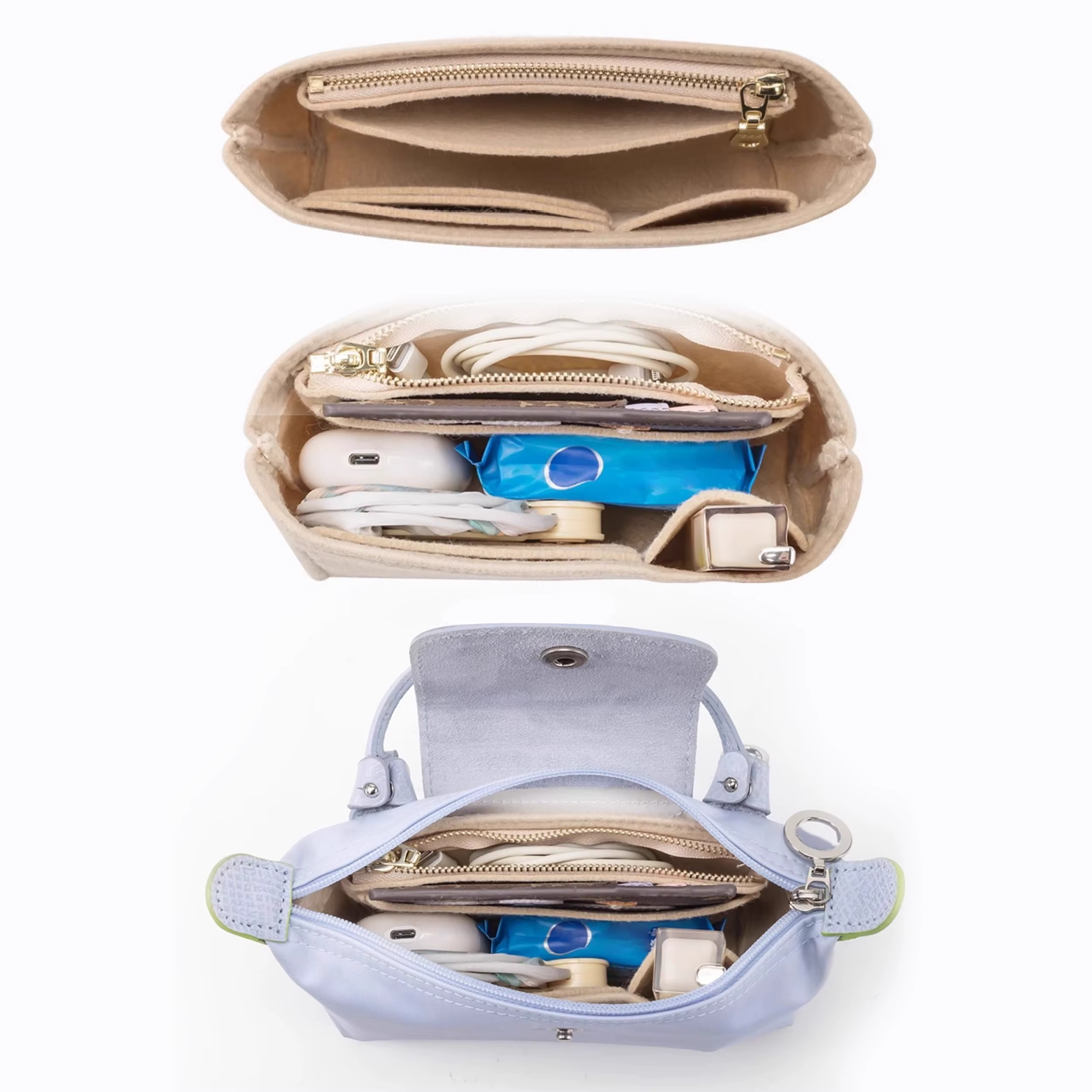 Organisateur de sac pour Longchamp Small Tote Bag