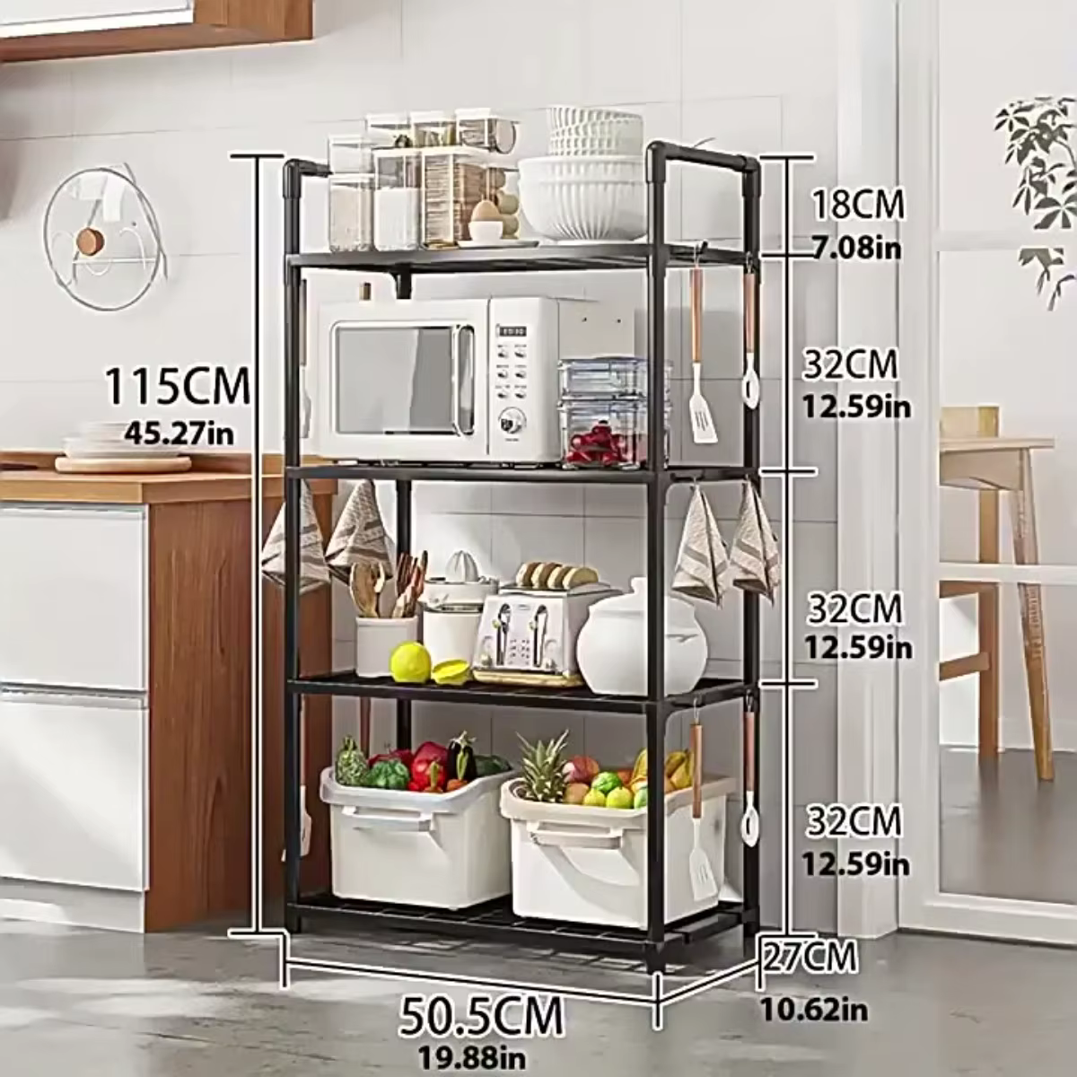 Étagère de rangement de cuisine - un support