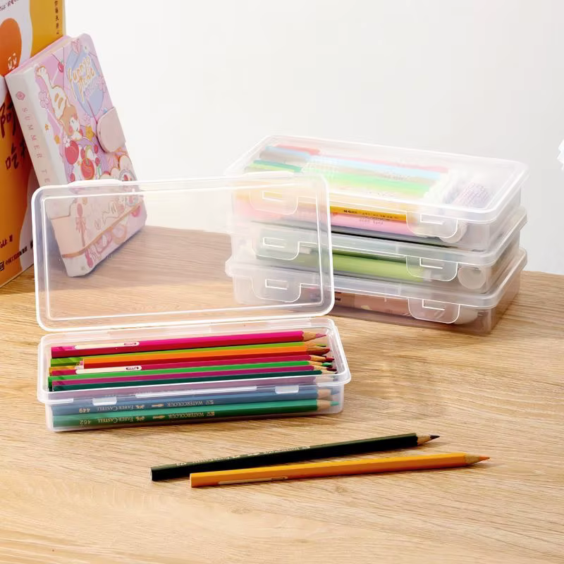 1PC nouvelle boîte à crayons PP matériel Transparent