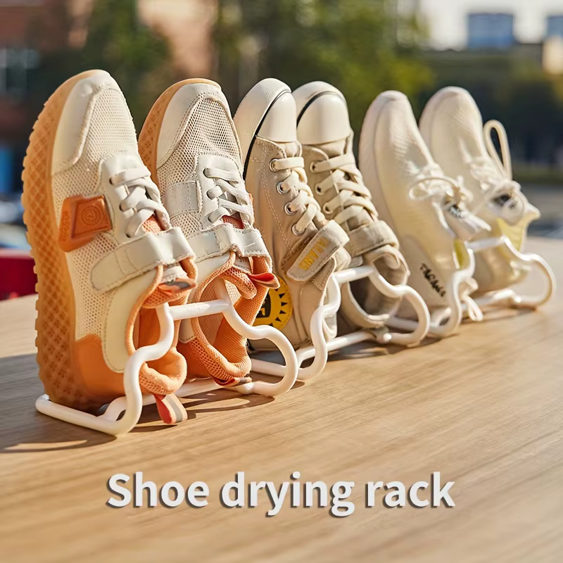Étagère à chaussures 2 pièces avec un design à double crochet