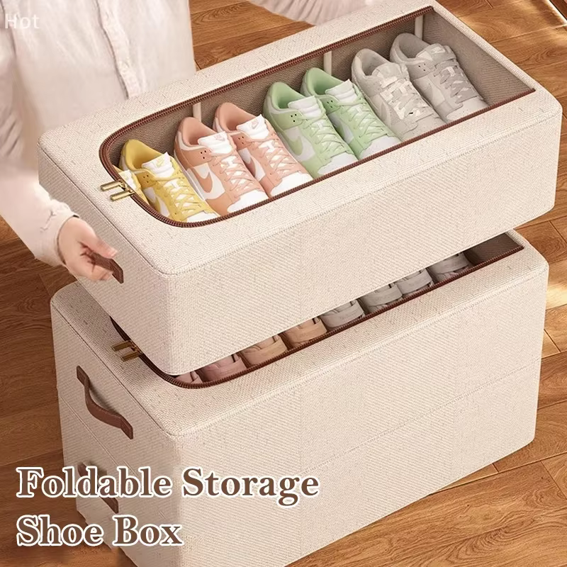 Organisateur de rangement de chaussures sous le lit