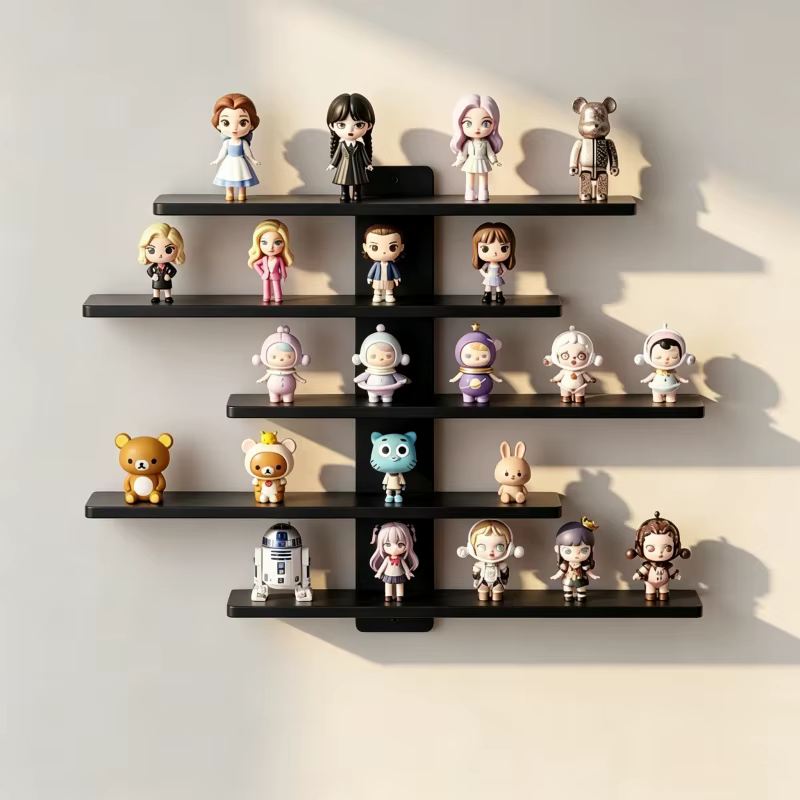 Étagère murale à 5 niveaux pour figurines de blocs de construction - Grande capacité