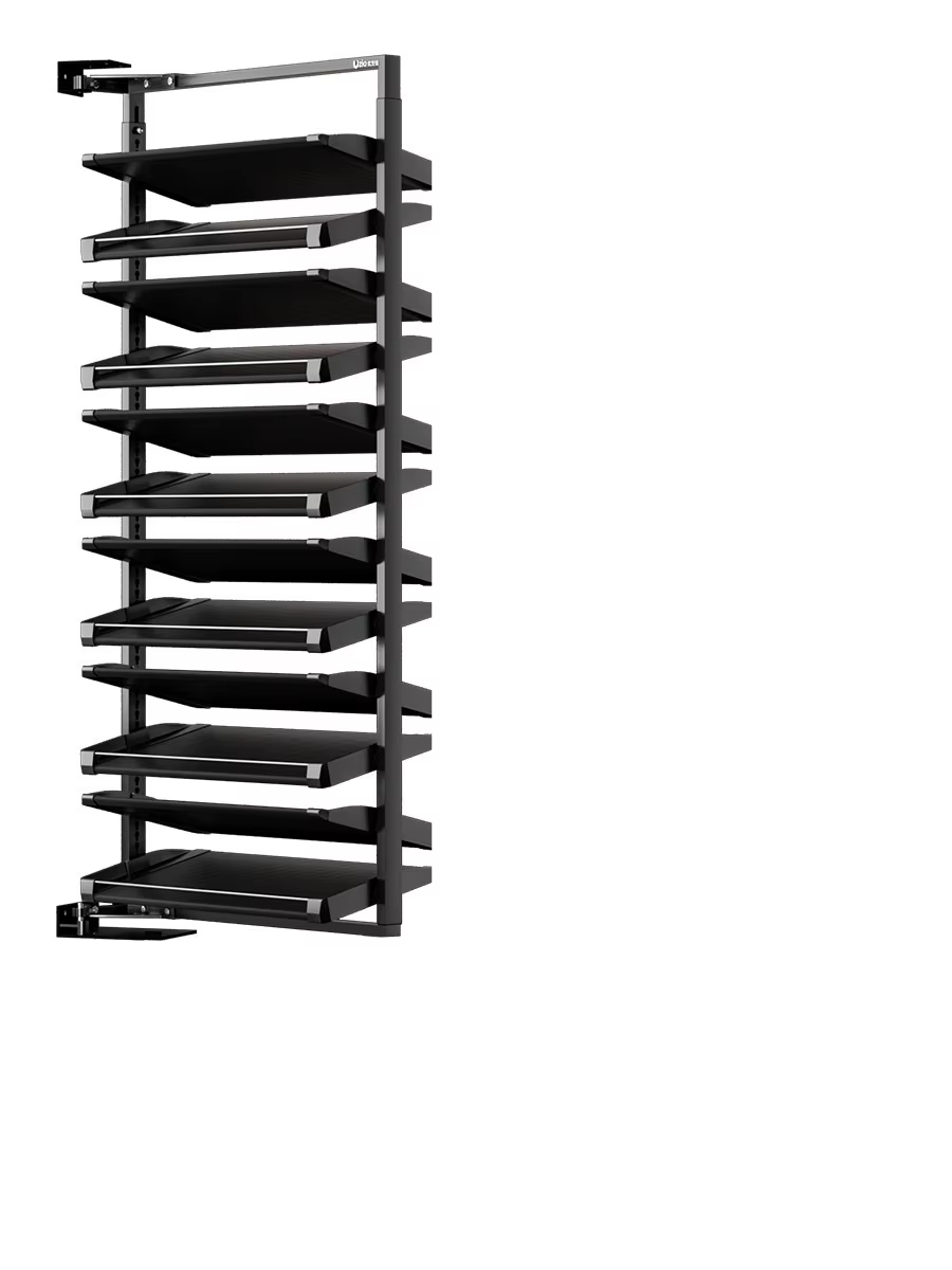 Étagère à chaussures rotative ultra-mince à 90 degrés