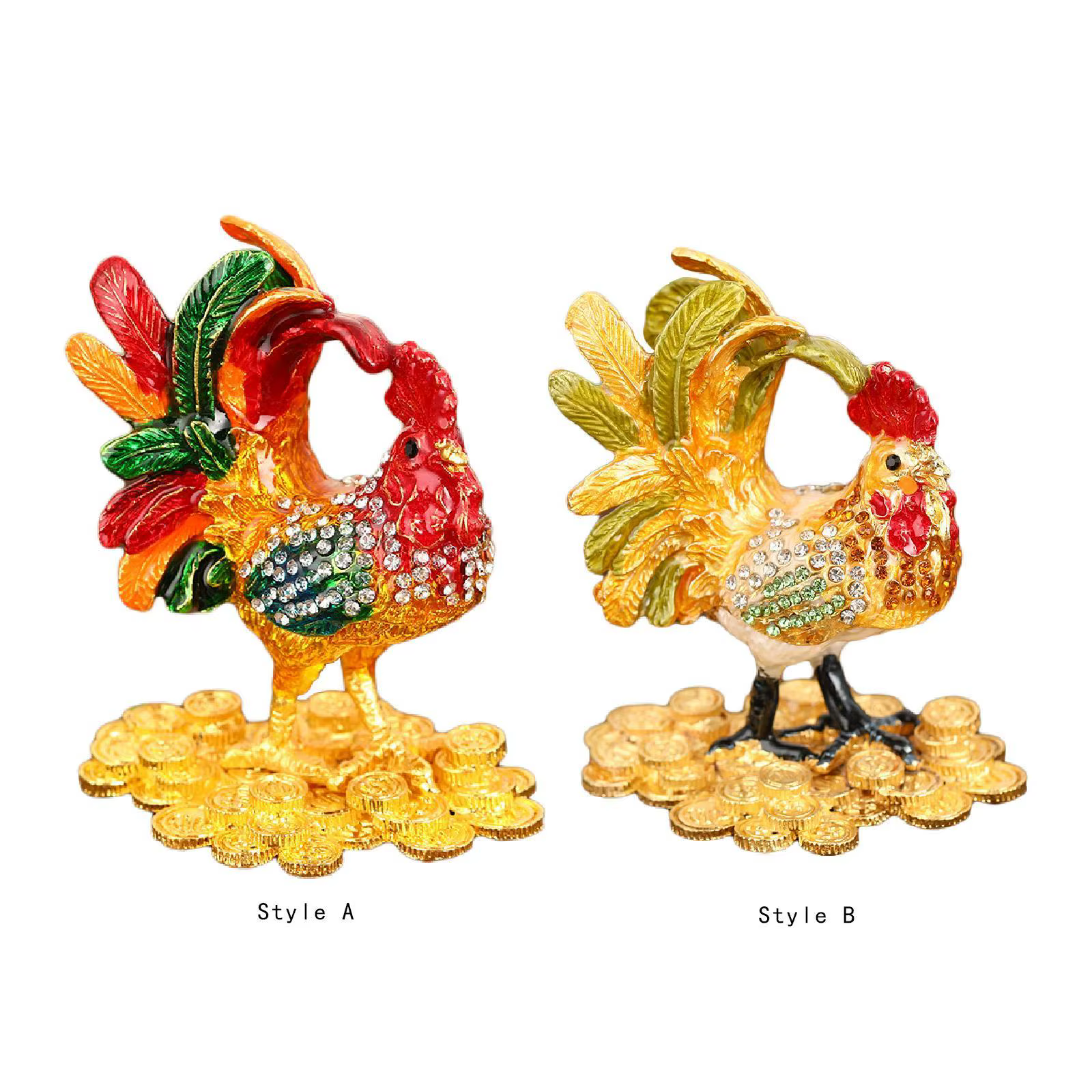 Boîte à bijoux en forme de poulet pour colliers