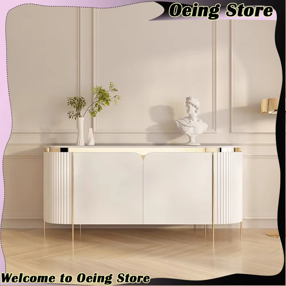 Armoire de rangement multifonctionnelle pour salle à manger, armoire de salon italienne simple et exquise, design à pieds hauts, meubles pour la maison