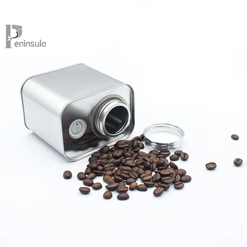 Boîtes hermétiques en fer pour grains de café