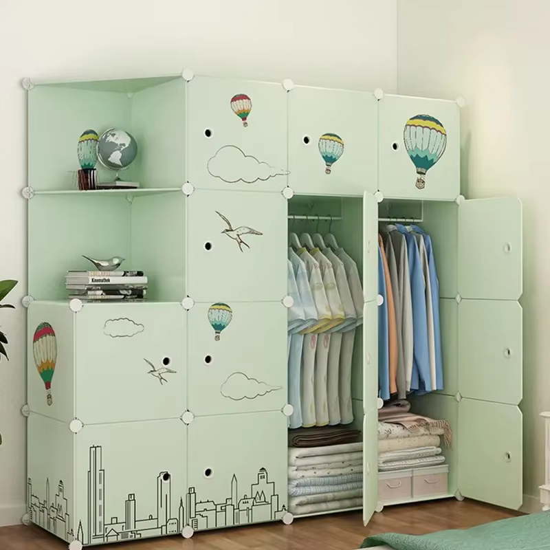 Armoire modulaire ouverte moderne en plastique