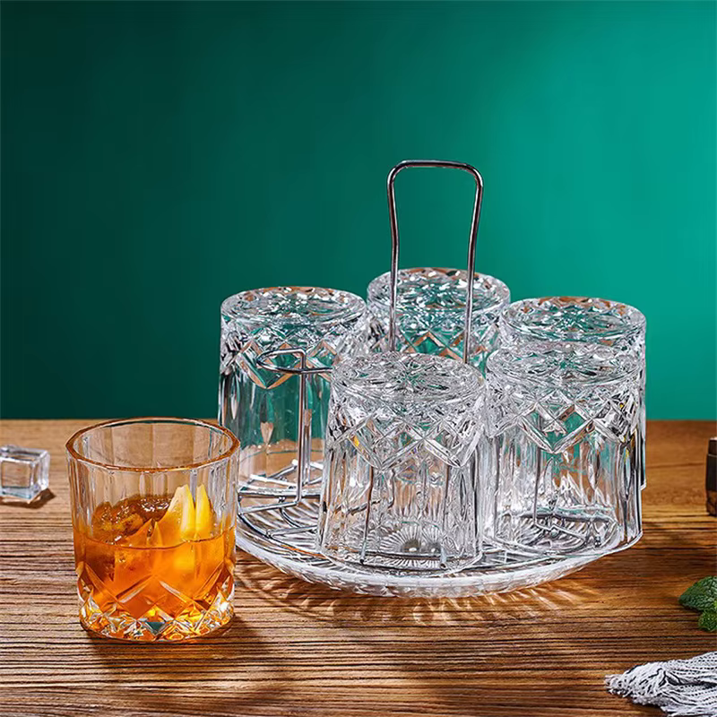 Support de rangement de tasses en verre en métal T1 pour tasse à eau