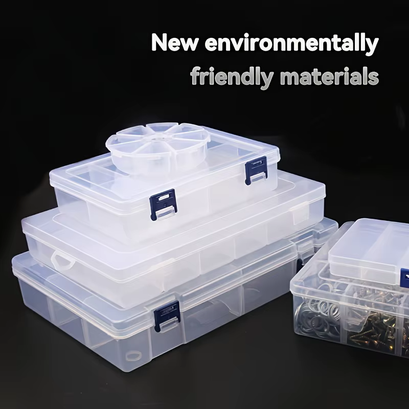 Boîte de rangement en plastique Transparent réglable à 10 grilles