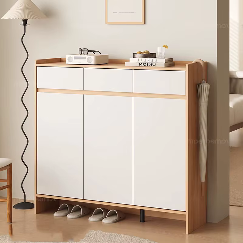 Meuble à chaussures vertical en bois