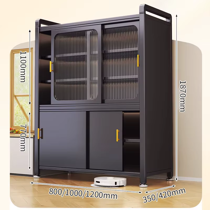 Armoire de cuisine en métal moderne