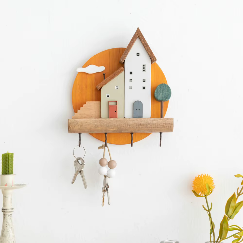 Crochet à clé en bois, Art mignon