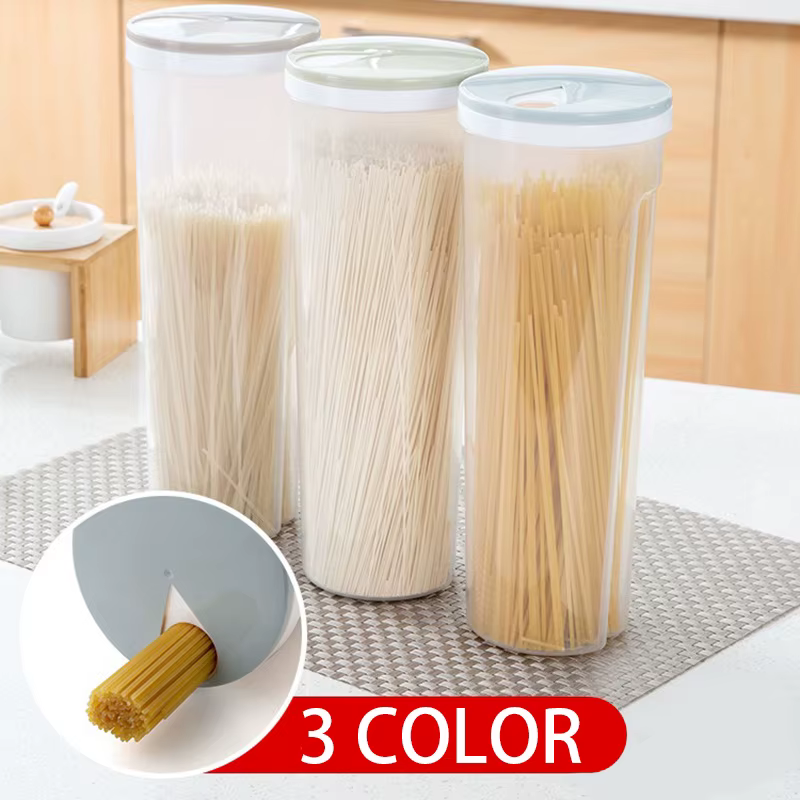 Bocaux de rangement pour pâtes et nouilles, grande capacité, organisateur de cuisine, boîte de conservation quantitative pour pâtes et nouilles