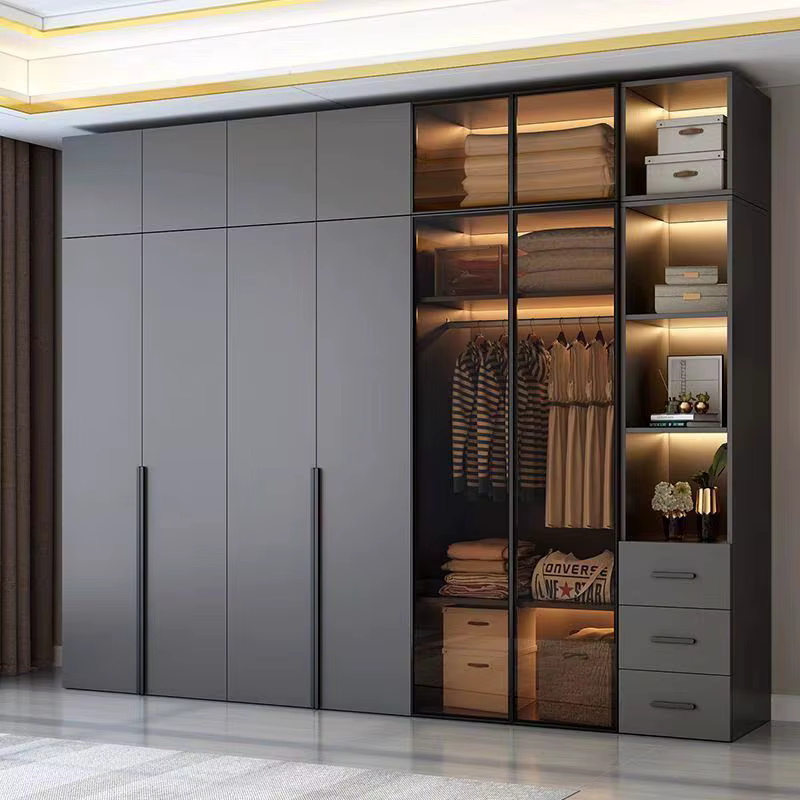 King Size moderne armoire femmes luxe tiroir étagère organisateur garde-robe Organization placard Szafy Do Sypialnihotel meubles