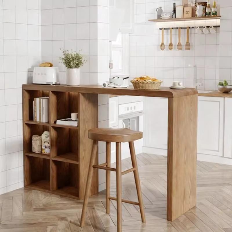 Moderne Wabi Sabi îles De cuisine stockage rustique français élégant