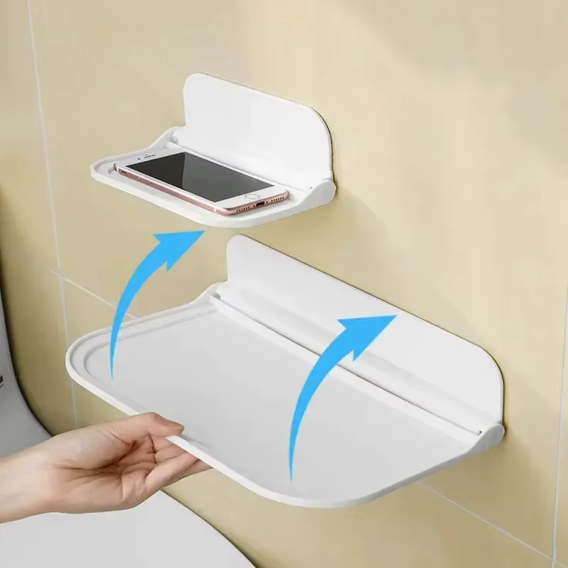 Étagère murale pliable sans perçage