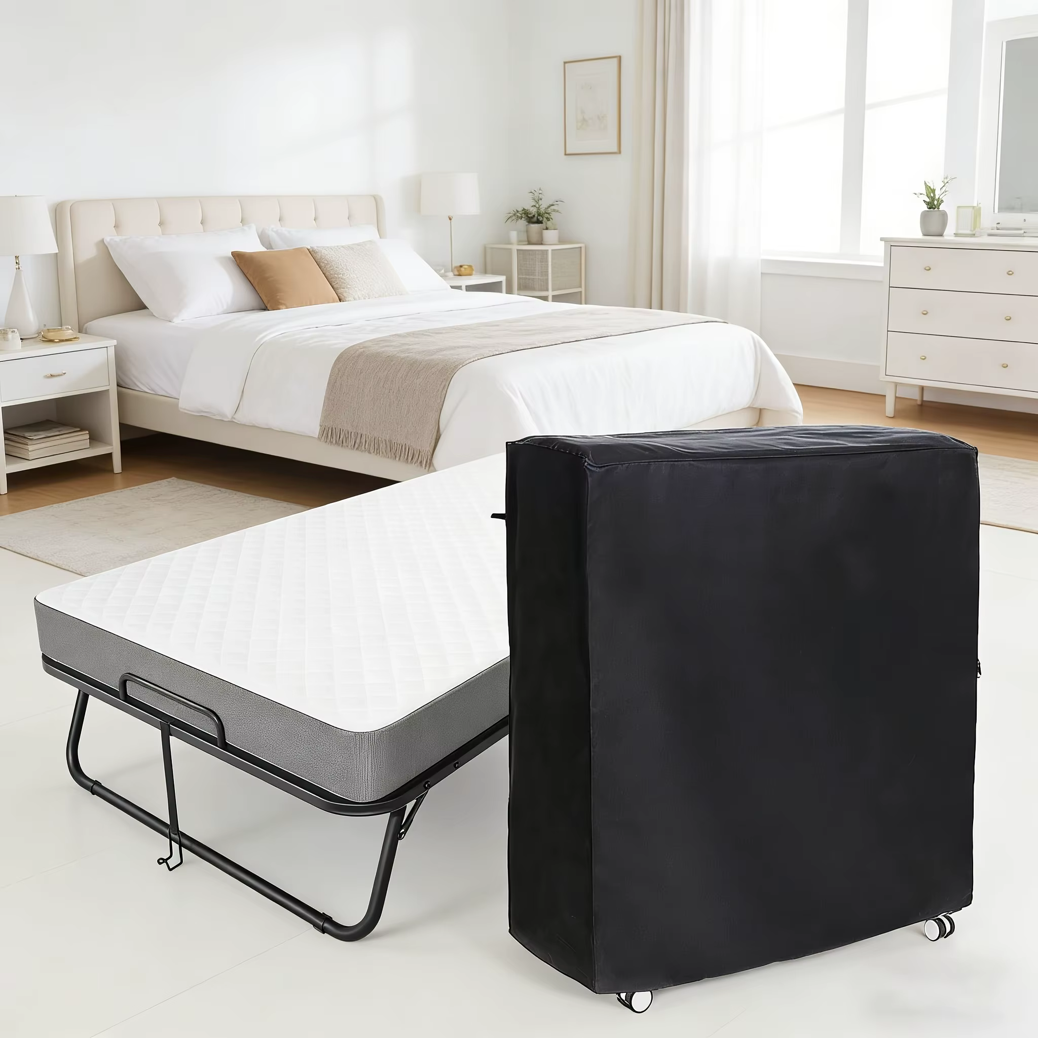 Housse de lit pliable anti-poussière
