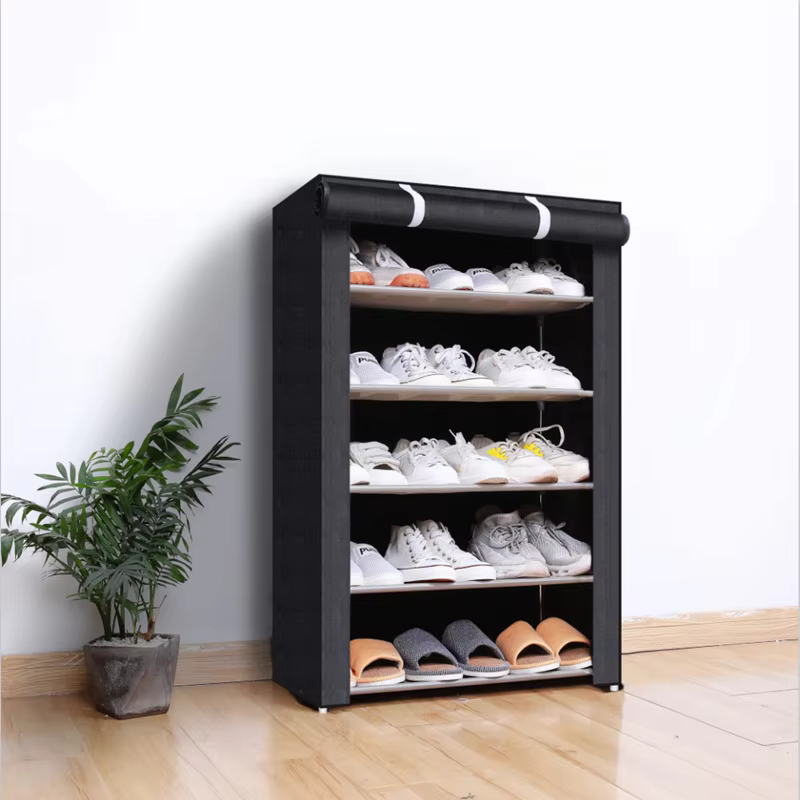 Étagère à chaussures simple avec rangement anti-poussière