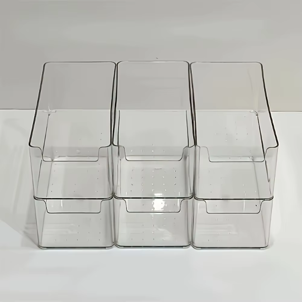 Boîte de rangement transparente multifonctionnelle-bureau de bureau Durable