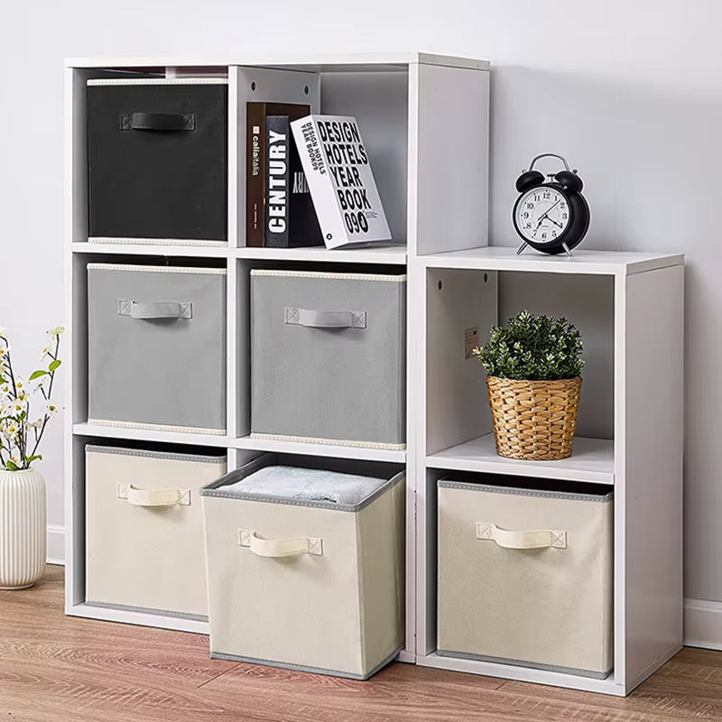 Boîte de rangement pliable pour tiroir d'art en tissu