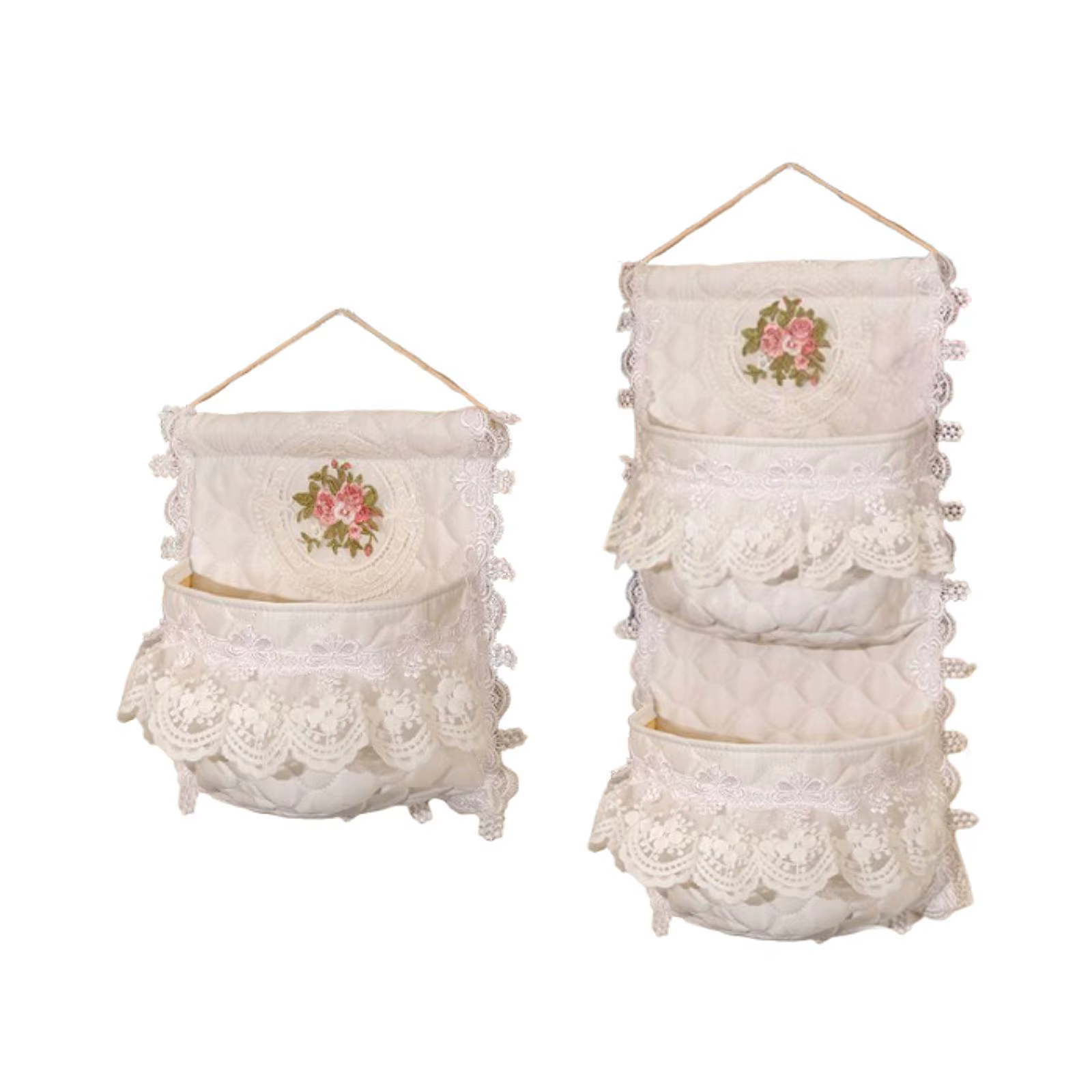 Sac de rangement mural suspendu blanc