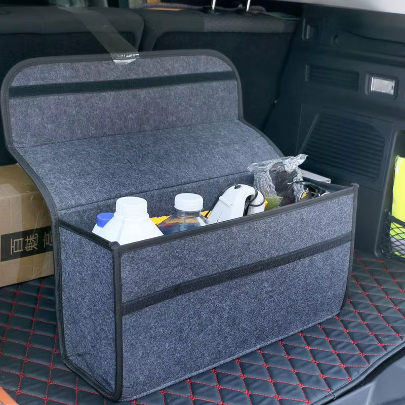 Boîte de rangement en feutre pour voiture