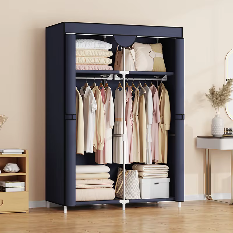 Rangement anti-poussière Chambre à coucher domestique Armoire simple
