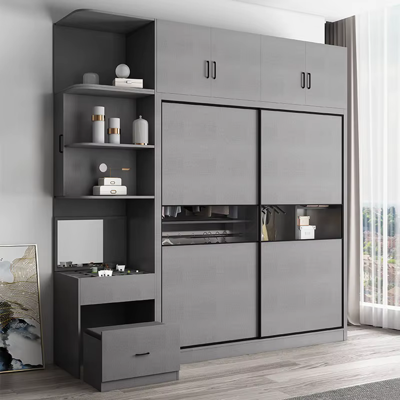 Armoire de rangement minimaliste nordique sur pied pour adultes
