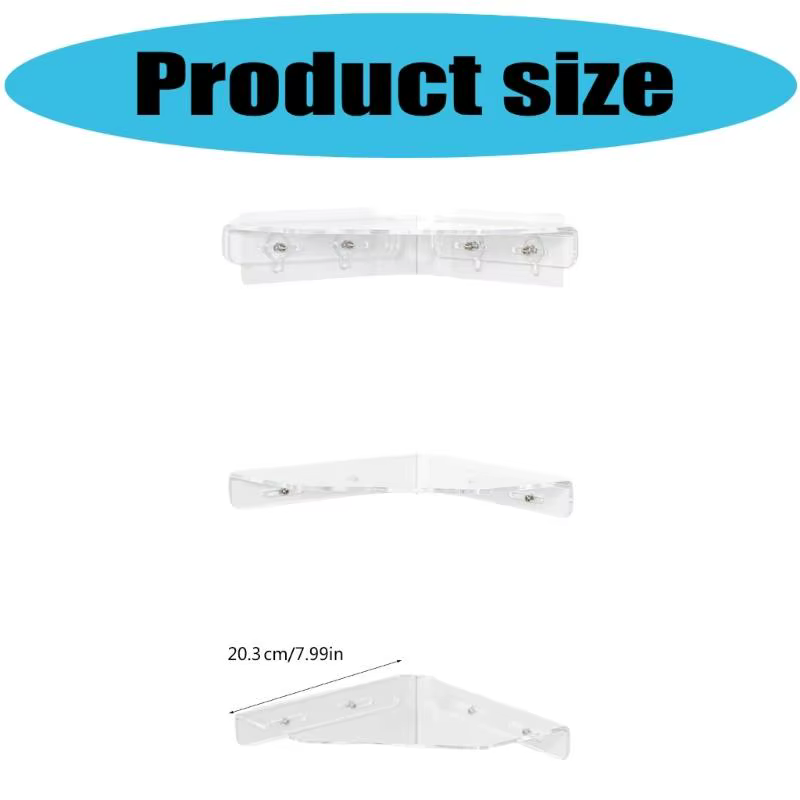 Les étagères acryliques murales set 3