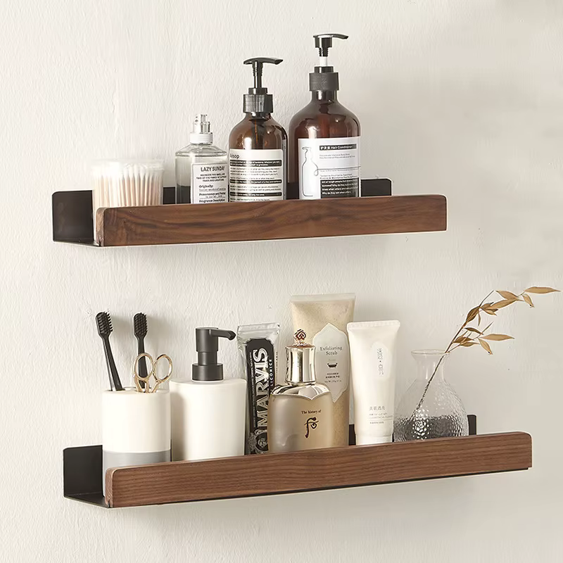 Étagère de salle de bain sans perceuse