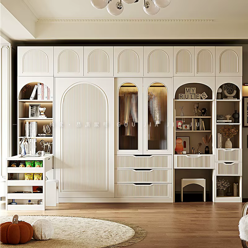 Coiffeuse chambre armoire crème