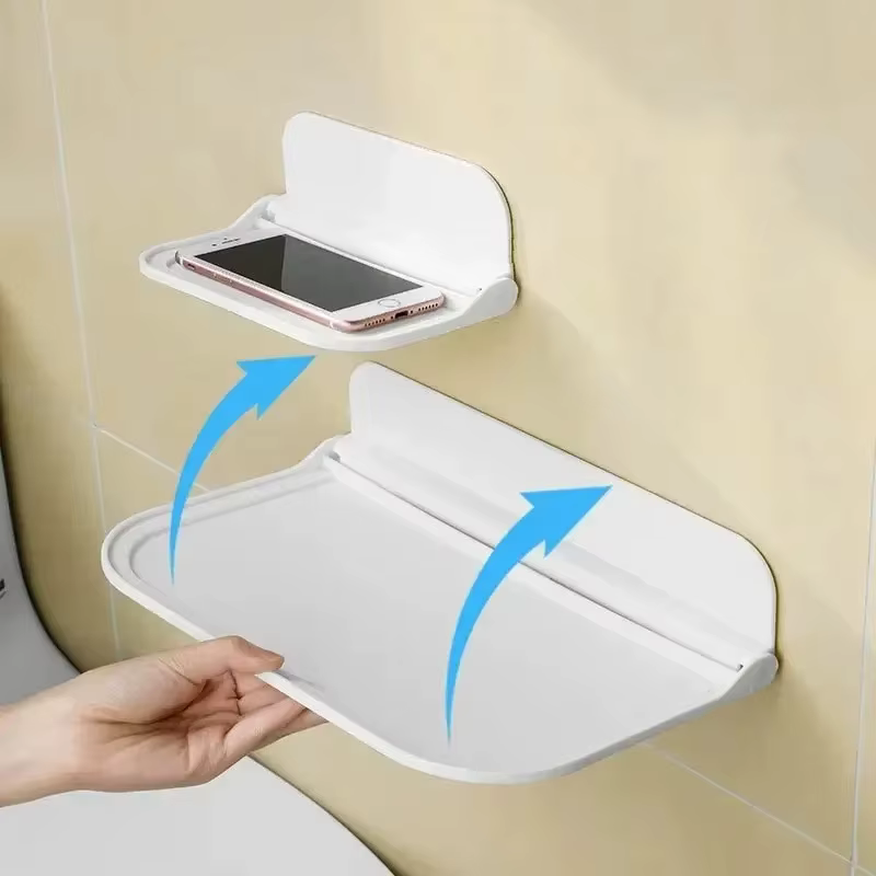 Étagère murale pliable sans perçage