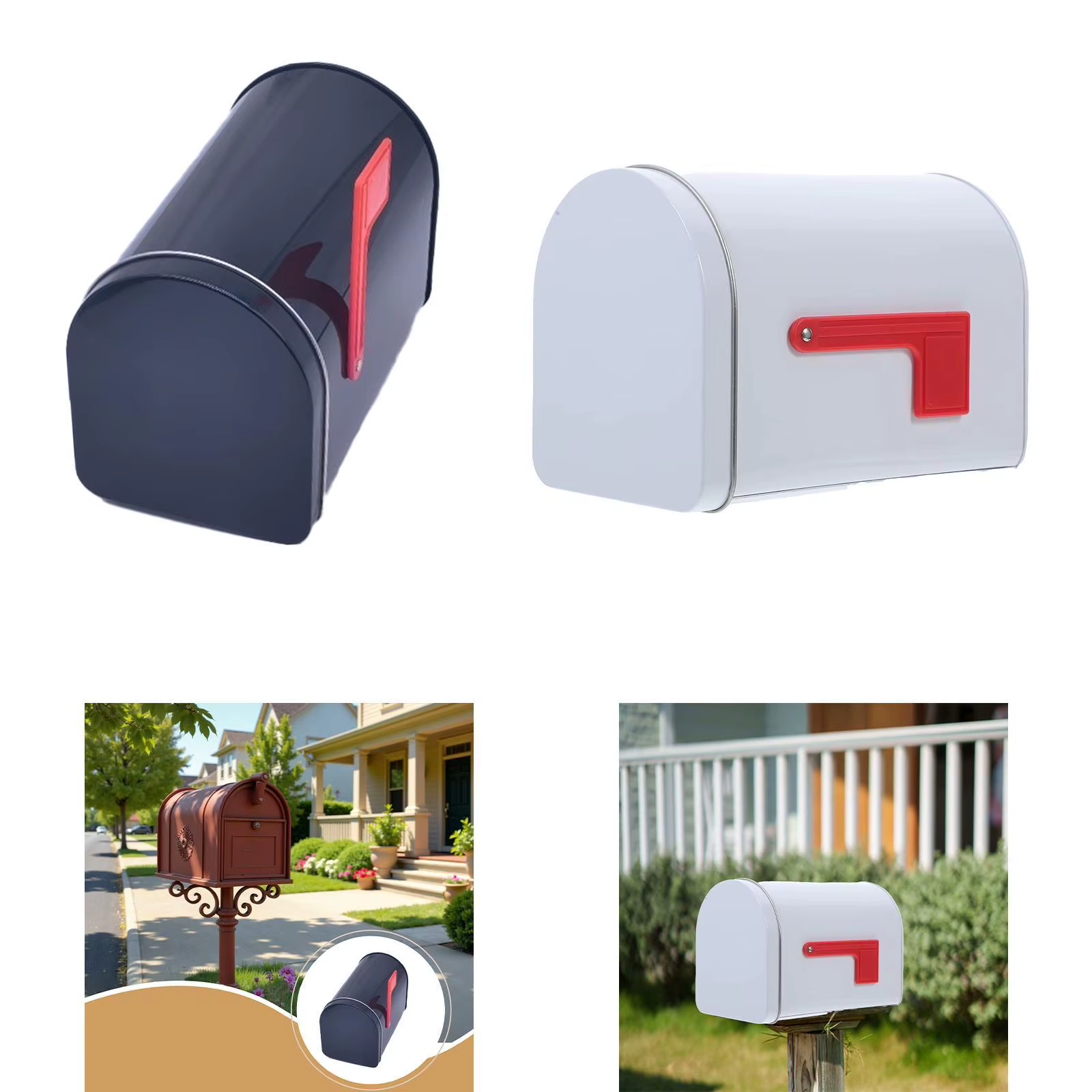 Boîte aux lettres en fer blanc