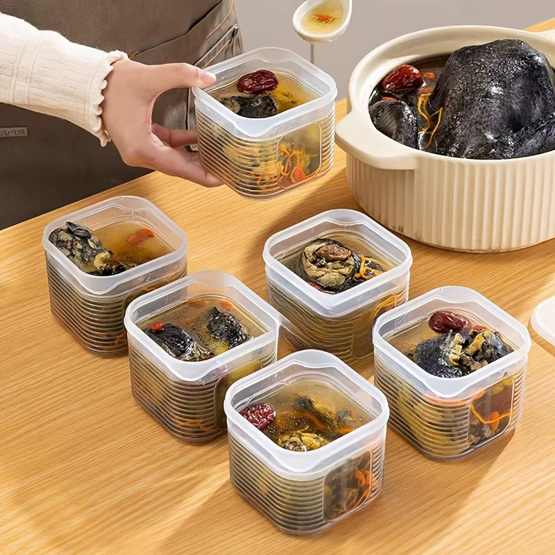 7 boîtes de rangement pour compartiments congelés