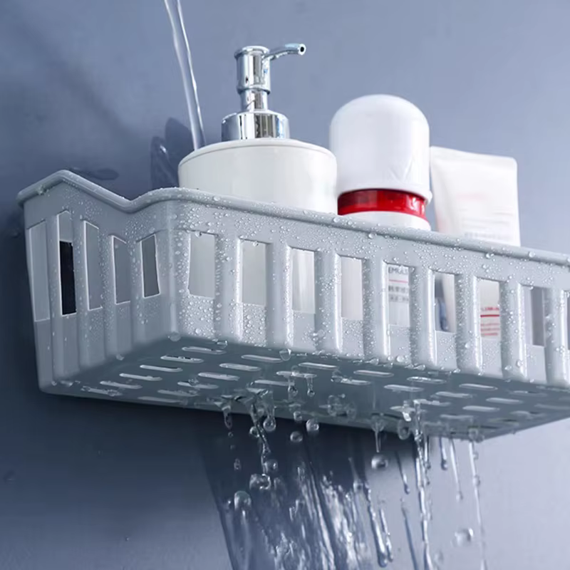 Étagère murale en plastique pour douche