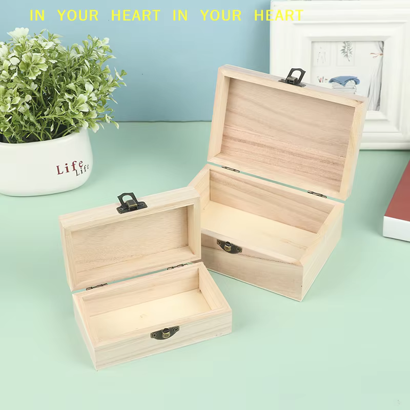 【X】Boîte en bois rectangulaire DIY