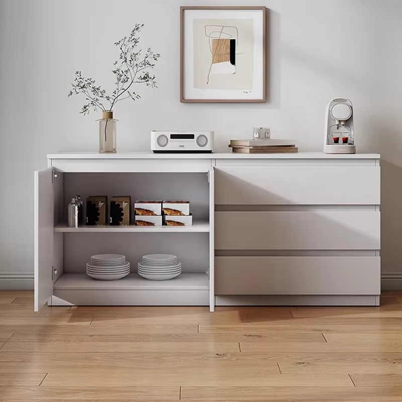 Meuble de rangement de luxe moderne avec poignées, tiroirs haut de gamme, organisateur, commode, meuble de salon