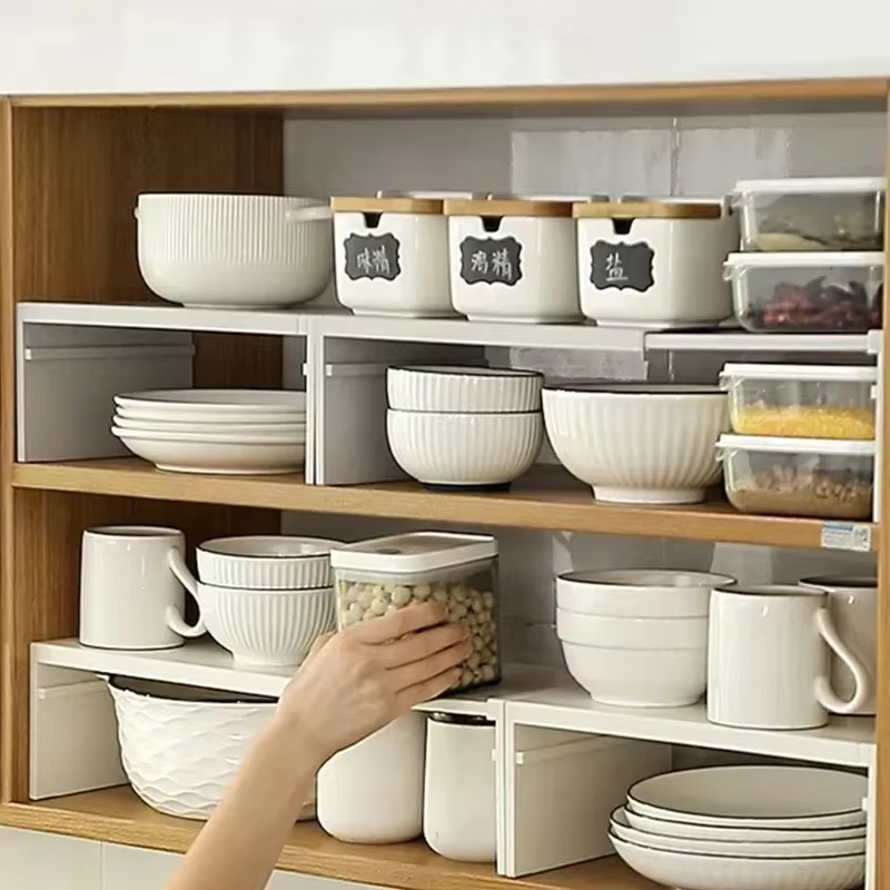 1/2 pièces cuisine extensible armoire étagère placard séparé support de rangement comptoir organisateur épices