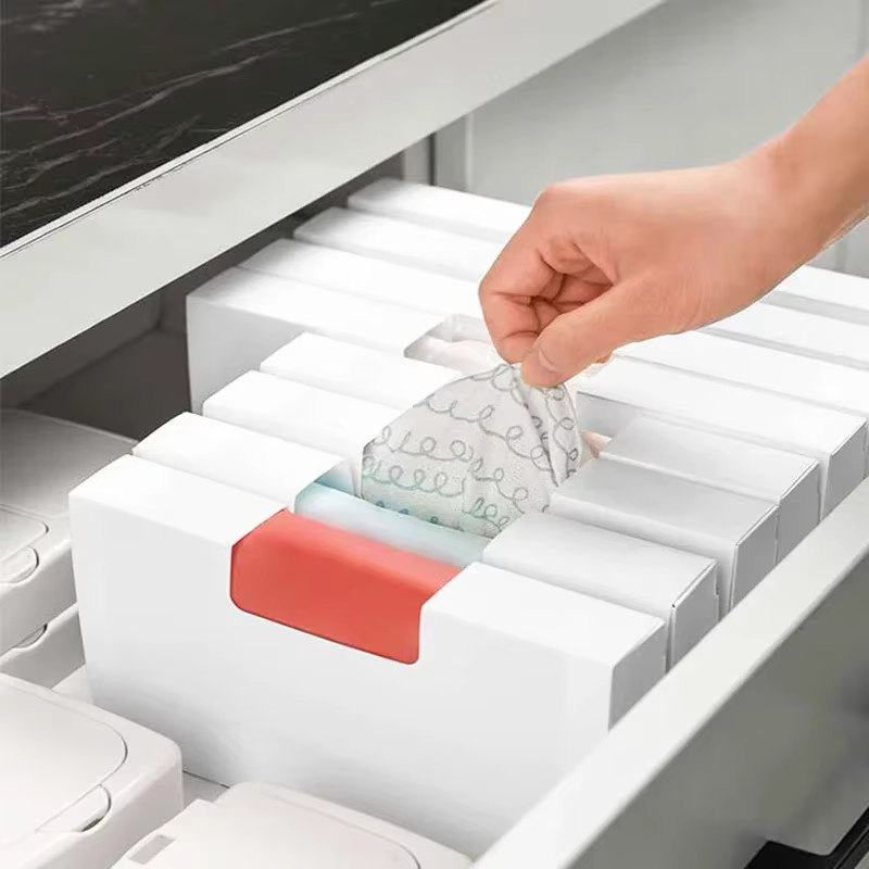 Boîte de rangement de sacs en plastique créatifs
