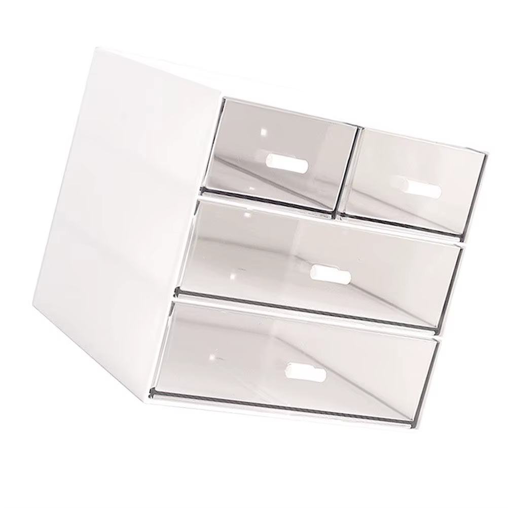 Boîte de rangement de maquillage avec tiroir