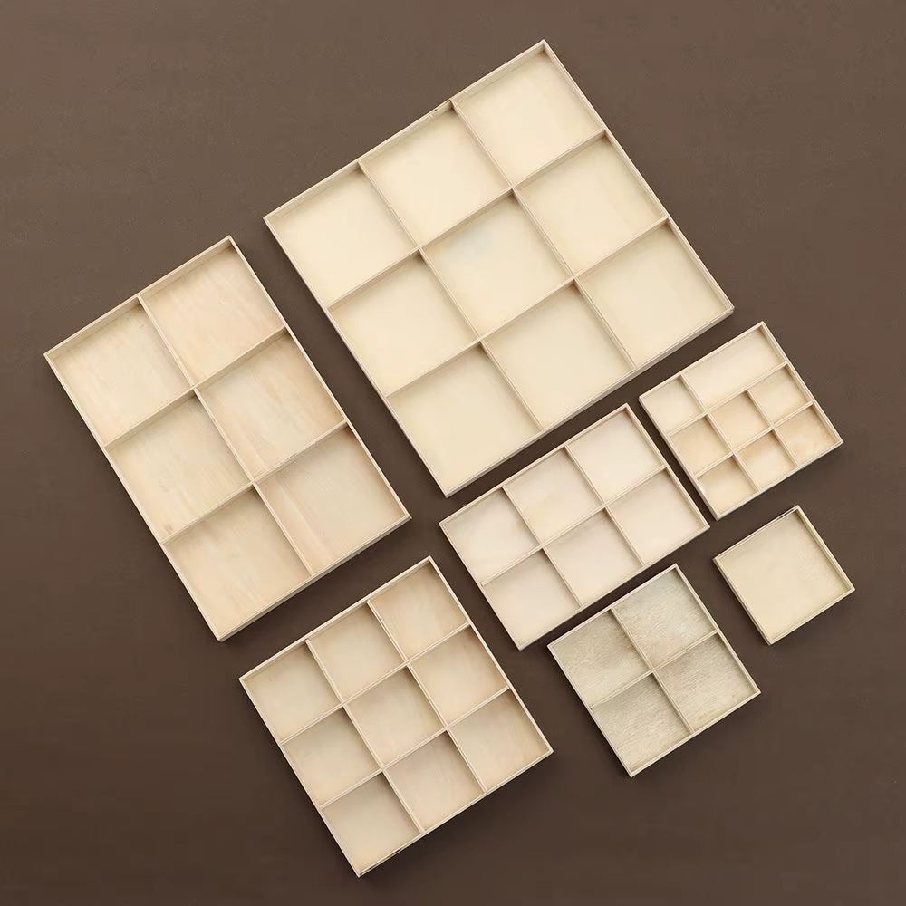 Palette d'affichage de bijoux en bois