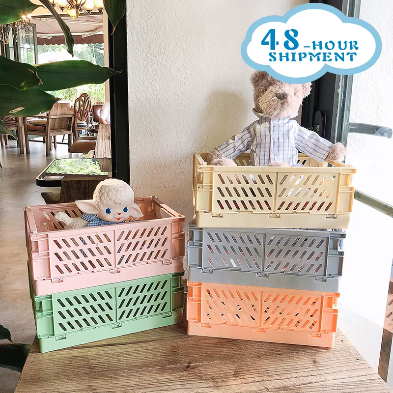 Panier à jouets pliable de bureau