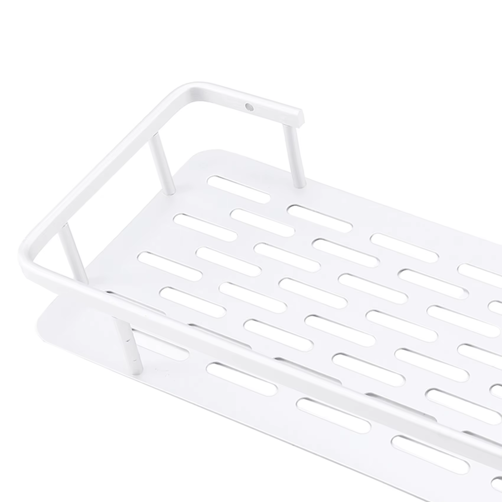 Étagère de douche adhésive en aluminium