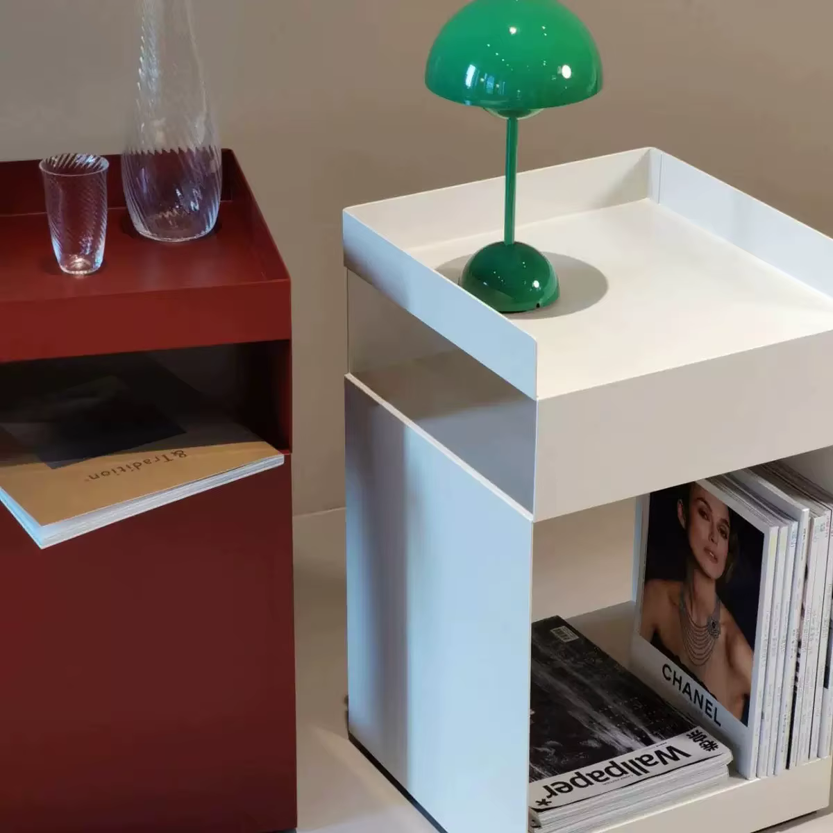 Table de chevet encastrée pour chambre et salon