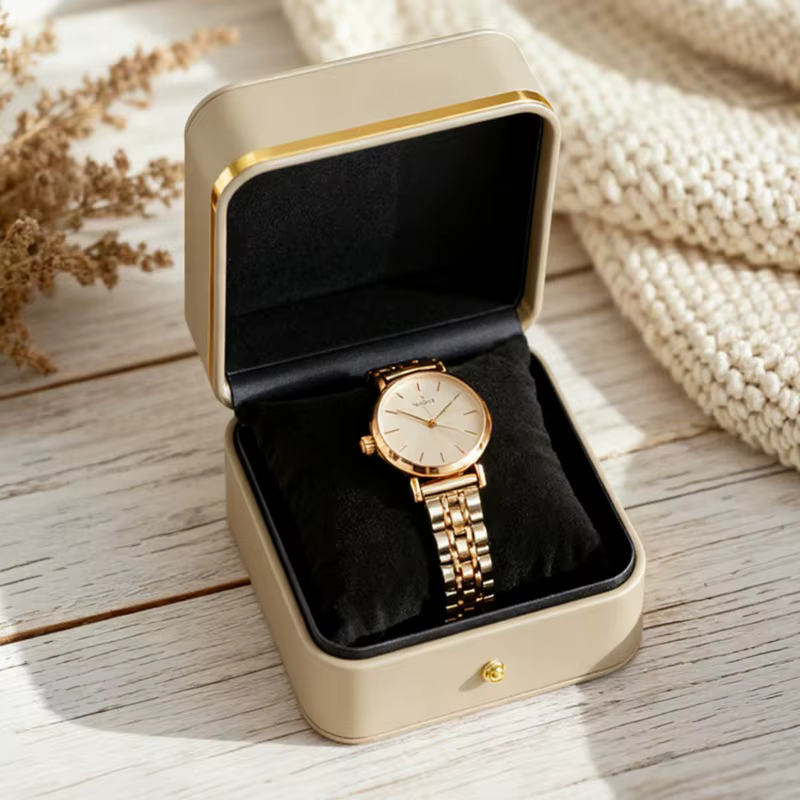 Boîte de rangement pour montre en cuir PU