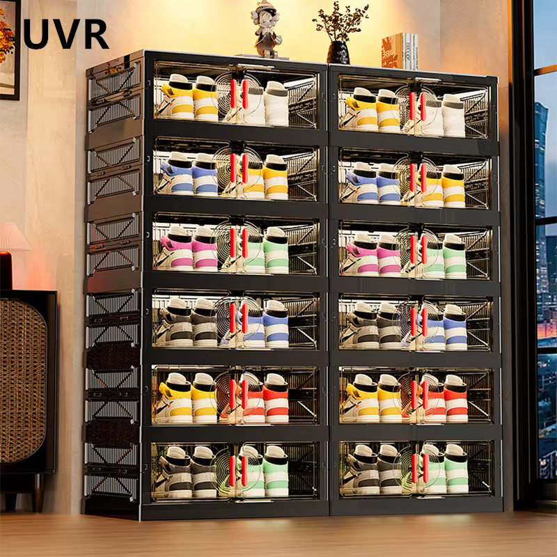 UVR étagère à chaussures organisateur salon boîte de rangement