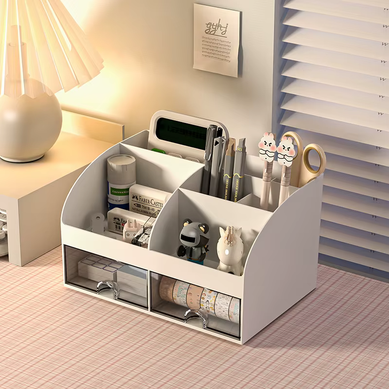 Boîte de rangement de papeterie de bureau à domicile