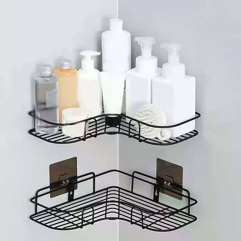 Étagère triangulaire de salle de bain