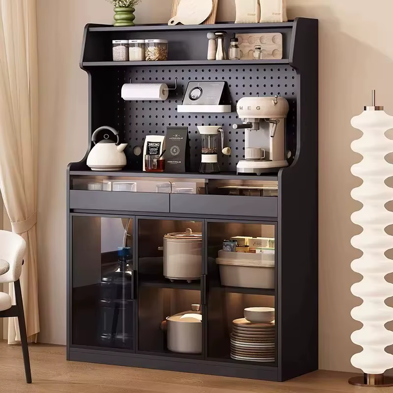 Étagères de cuisine, vitrines de salon